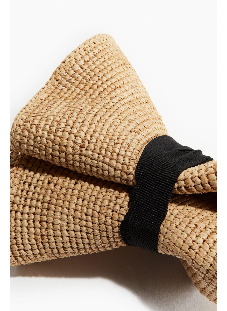 Foldable Straw Fedora Hat