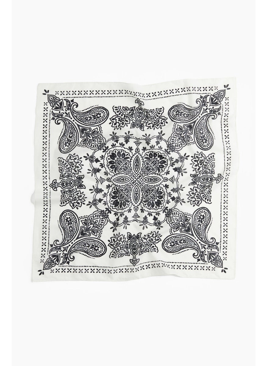 Patterned Cotton Scarf