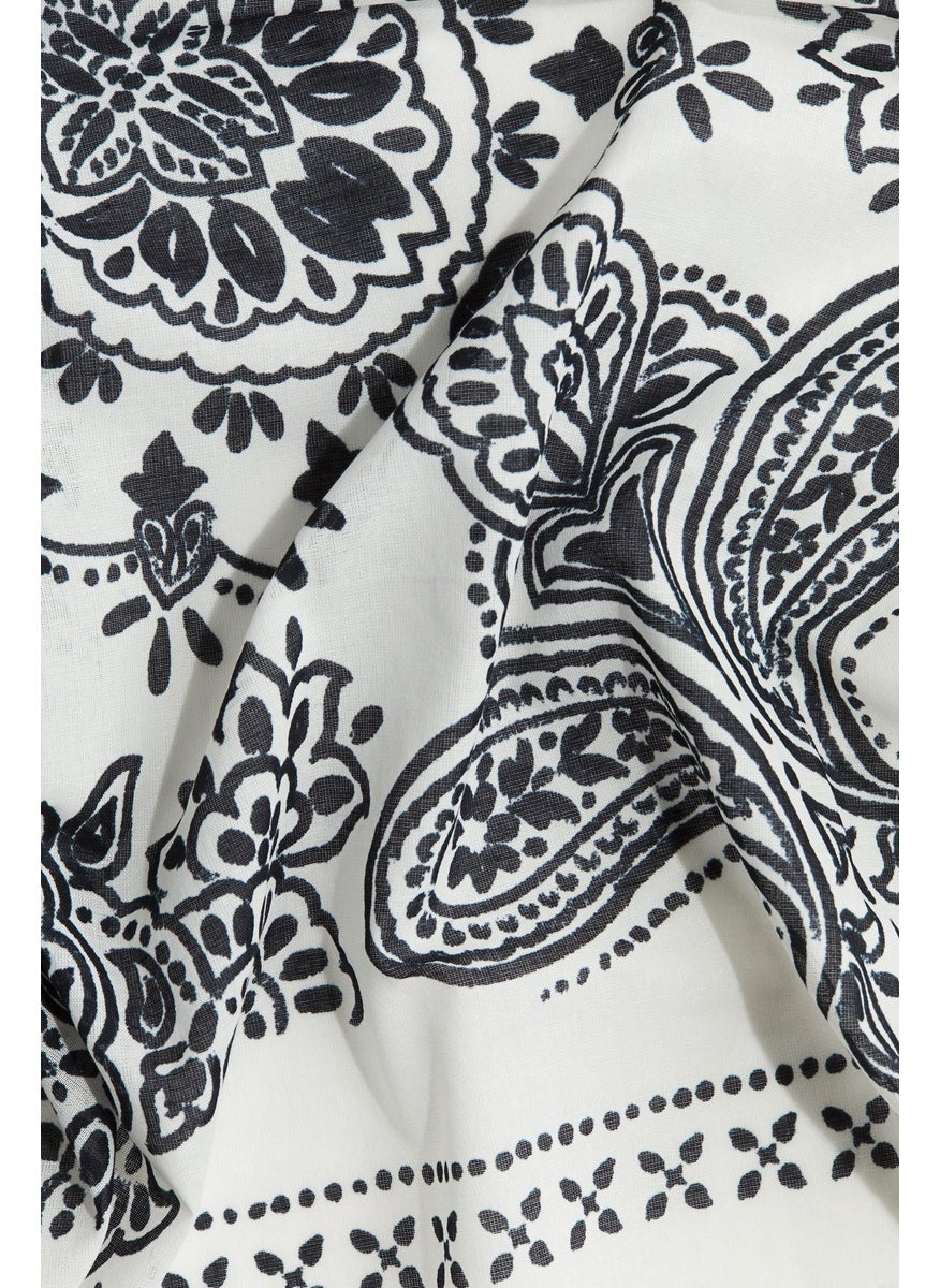 Patterned Cotton Scarf