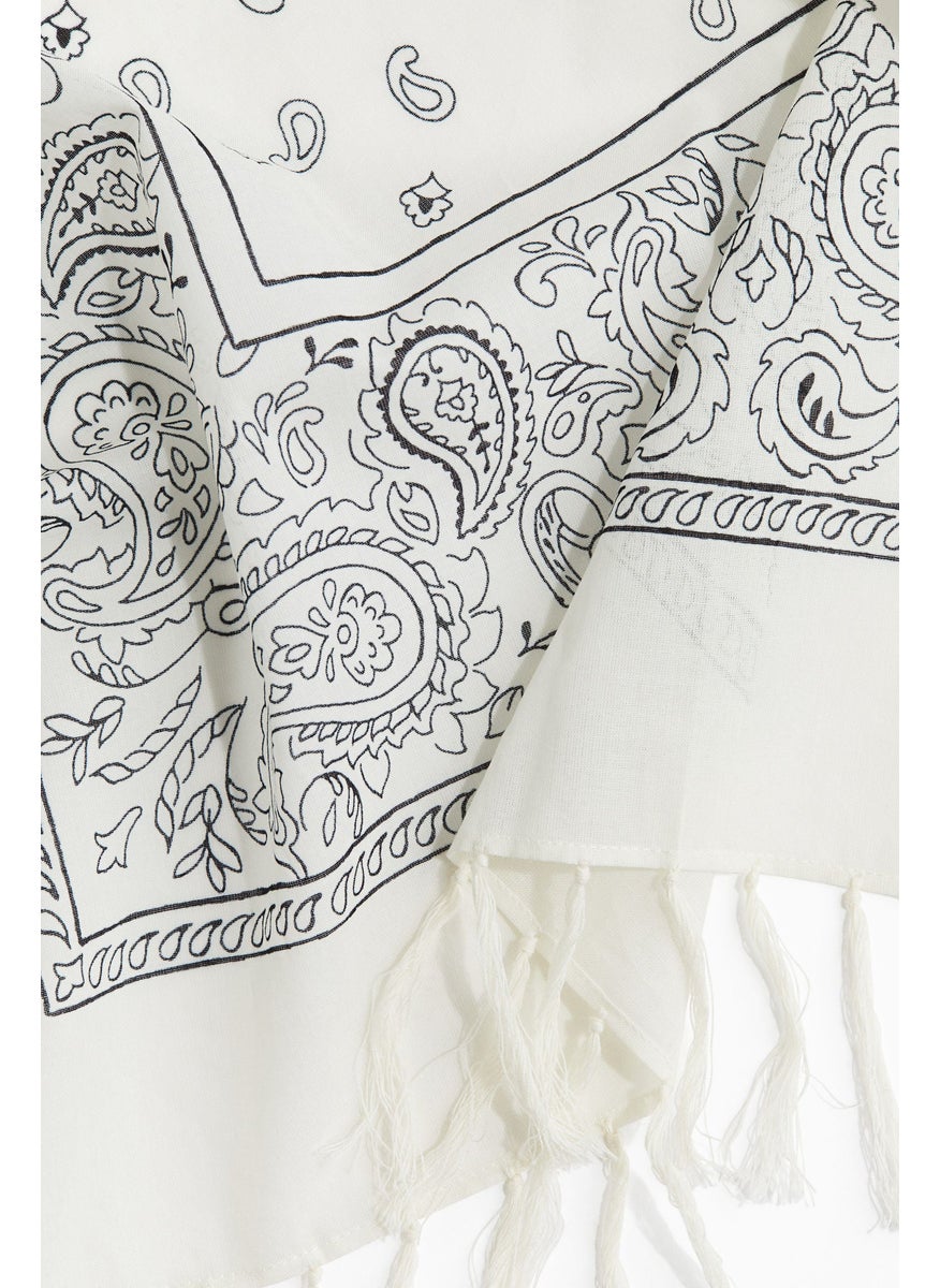 Fringed Cotton Scarf