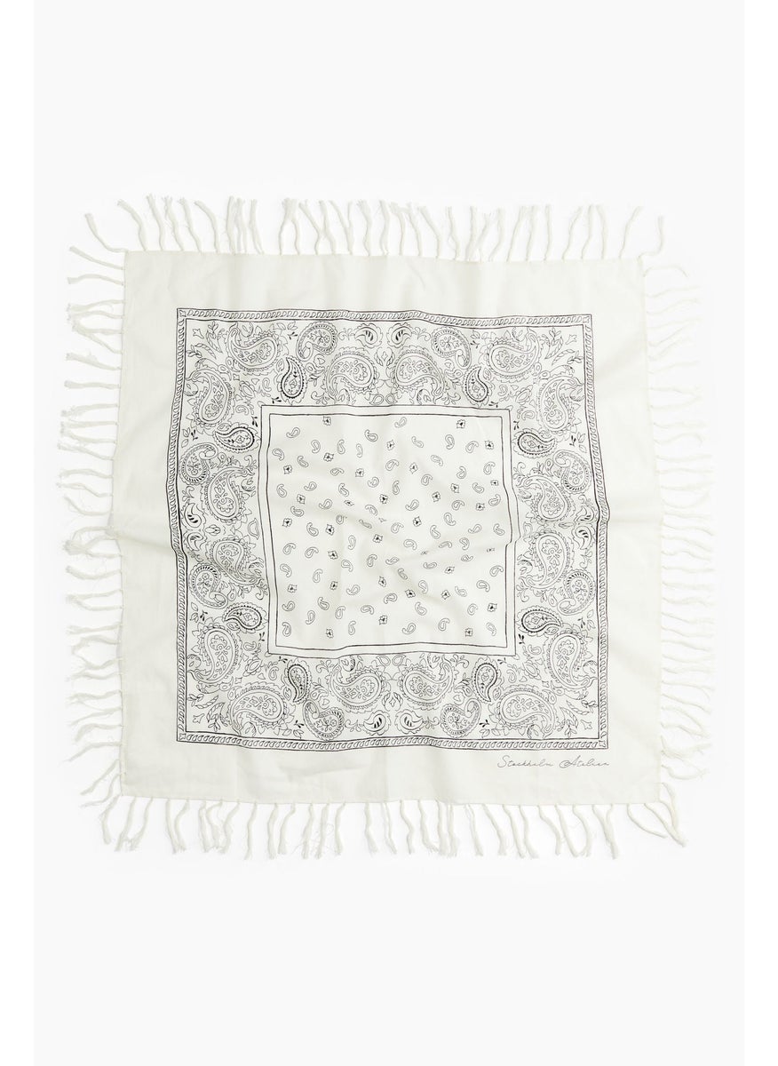 Fringed Cotton Scarf