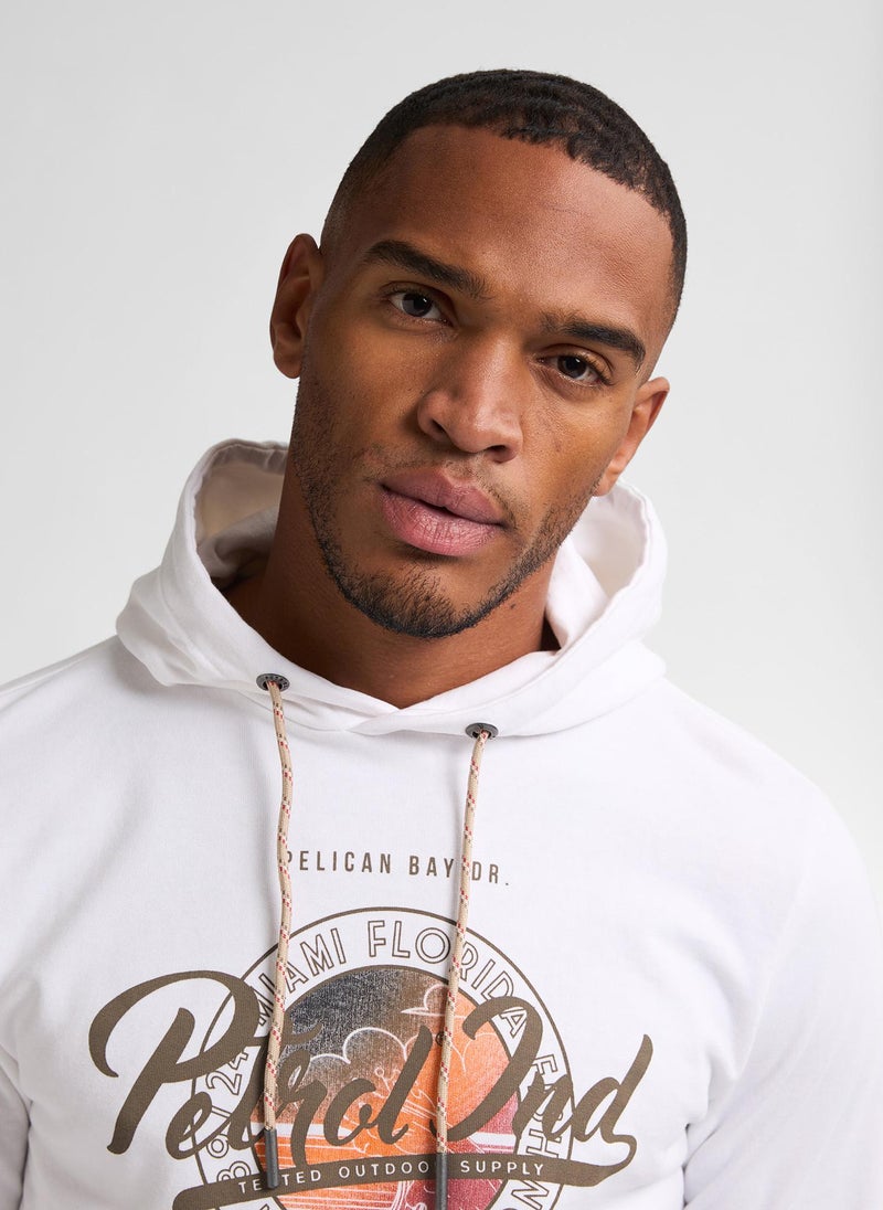 Men Sweater Hooded Print