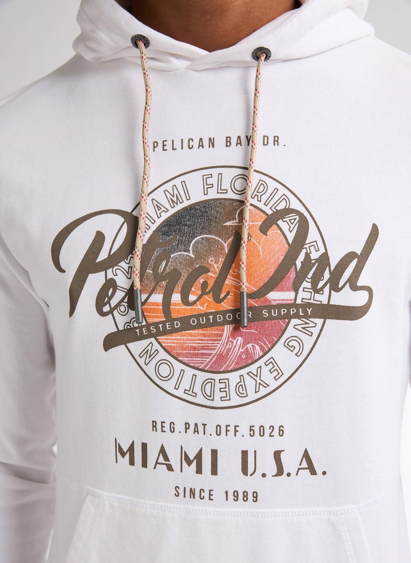 Men Sweater Hooded Print