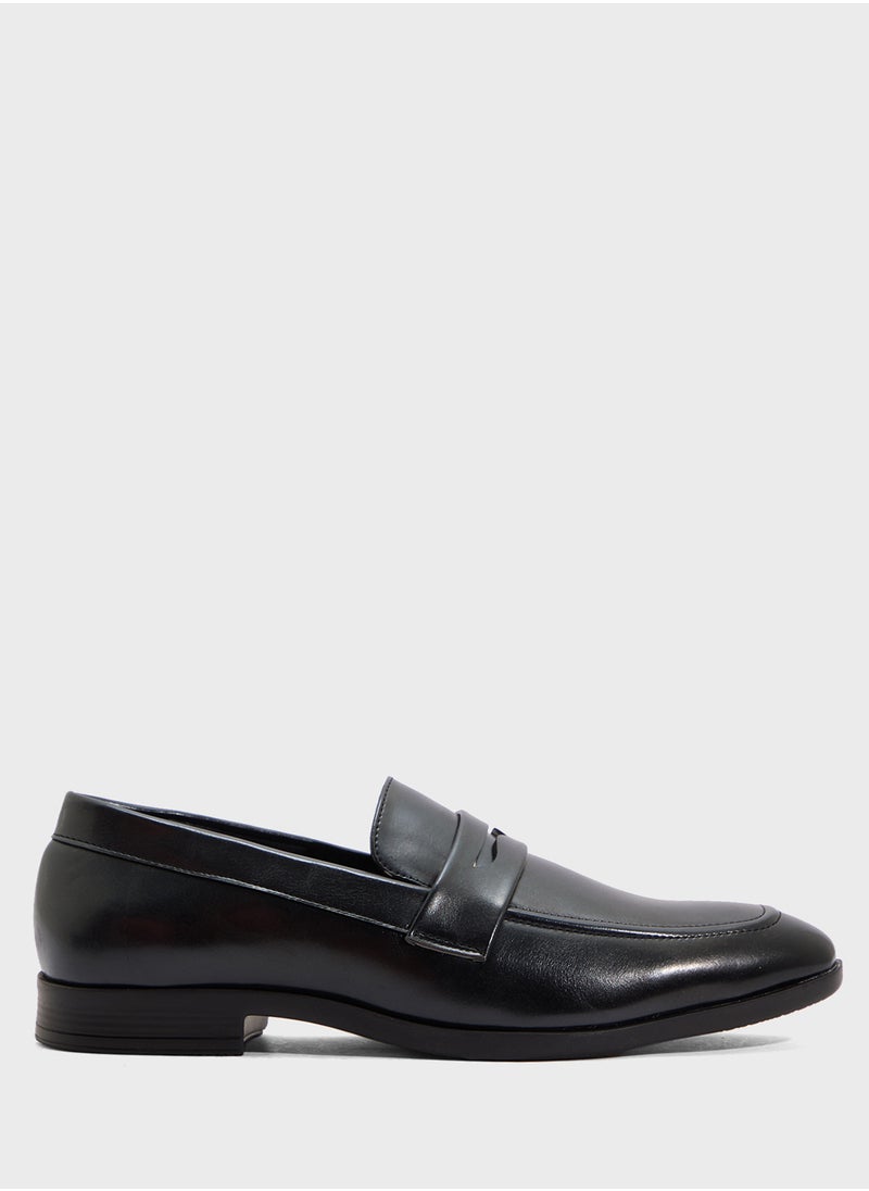 Saddle Detail Classic Formal Slip Ons