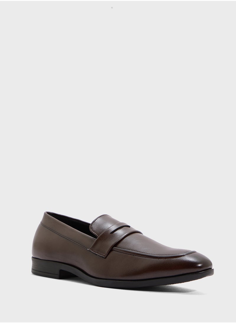 Saddle Detail Classic Formal Slip Ons