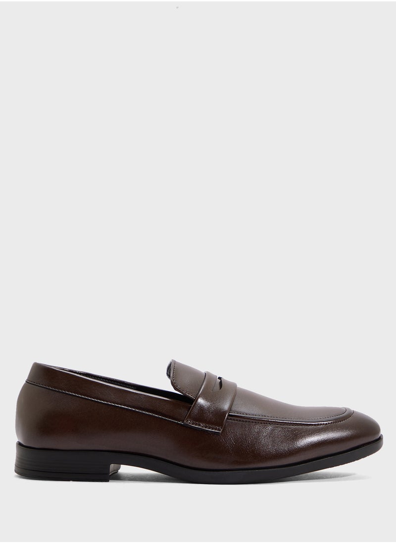 Saddle Detail Classic Formal Slip Ons