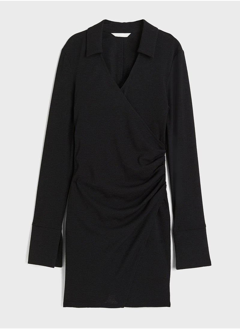 Draped Wrap Dress