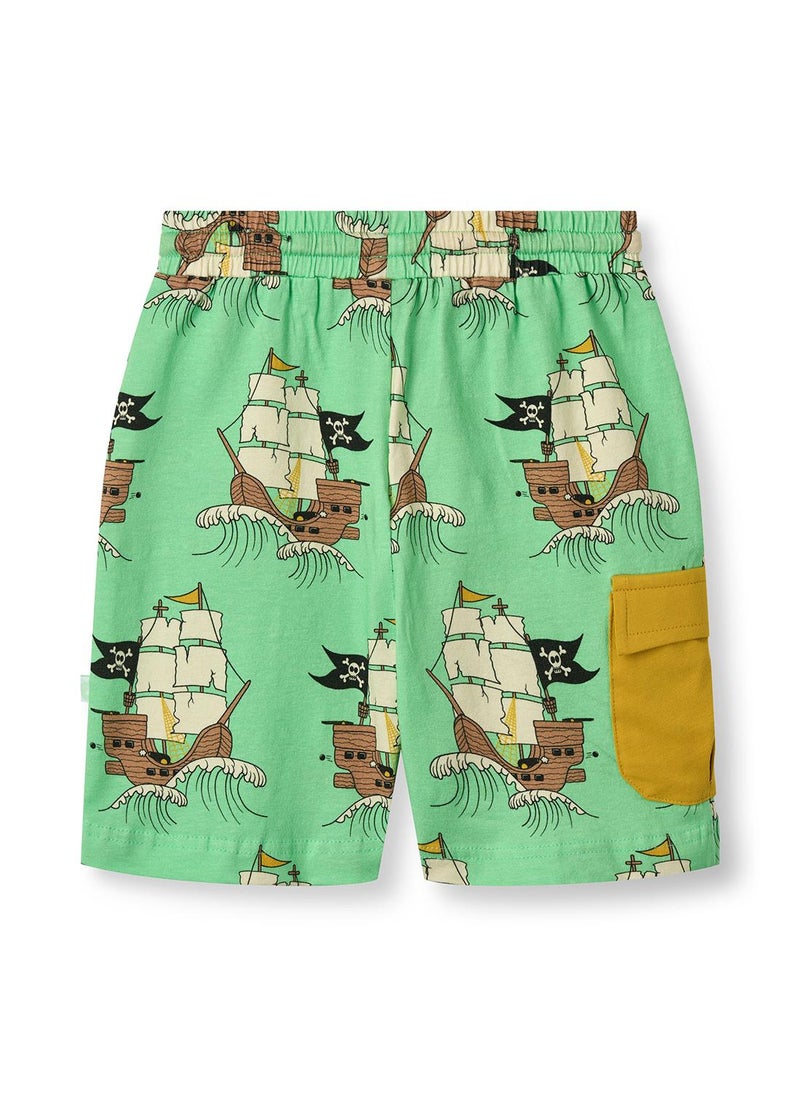 Shorts with pirate ships