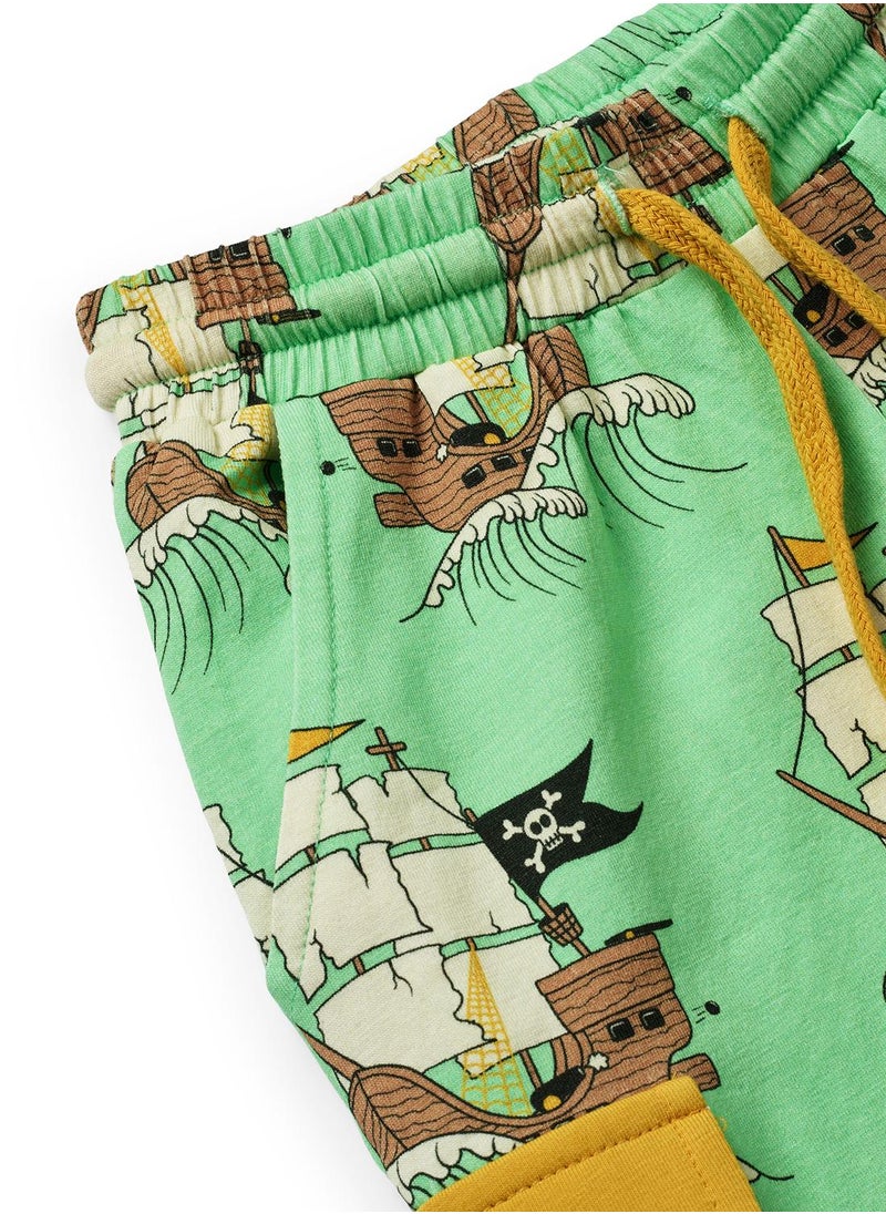 Shorts with pirate ships