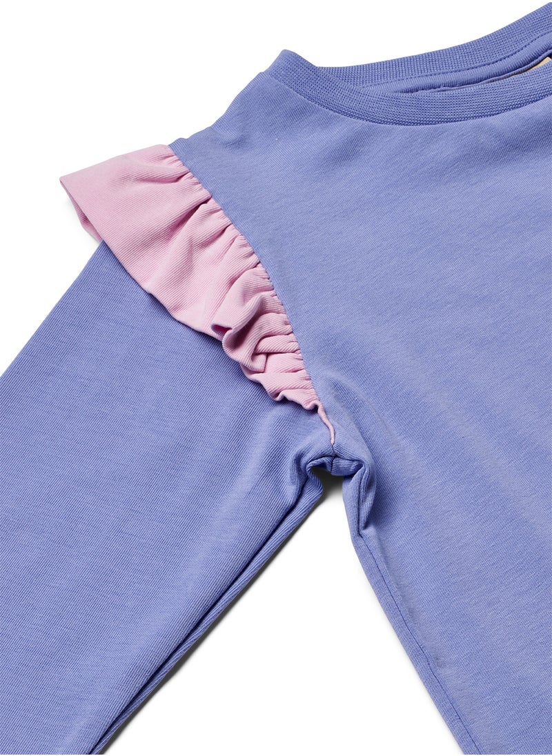 Long-sleeved top with unicorn