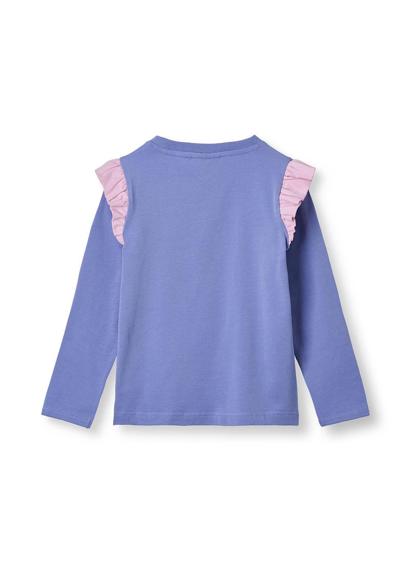 Long-sleeved top with unicorn