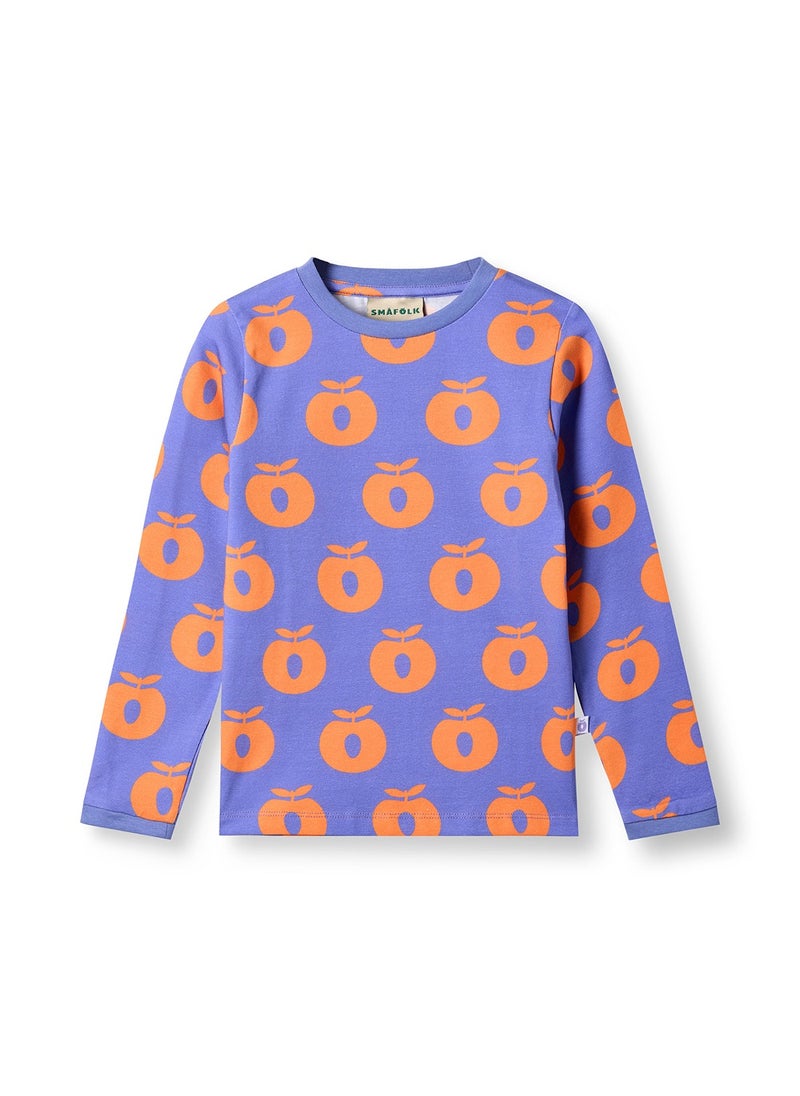 Long-sleeved top with apples