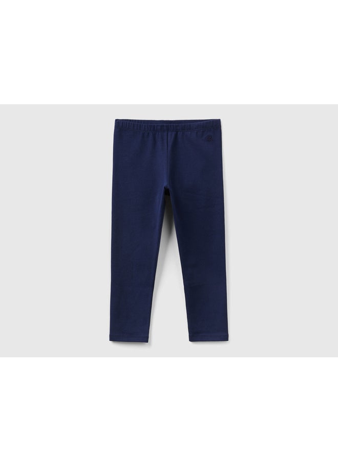 Stretch Cotton Leggings