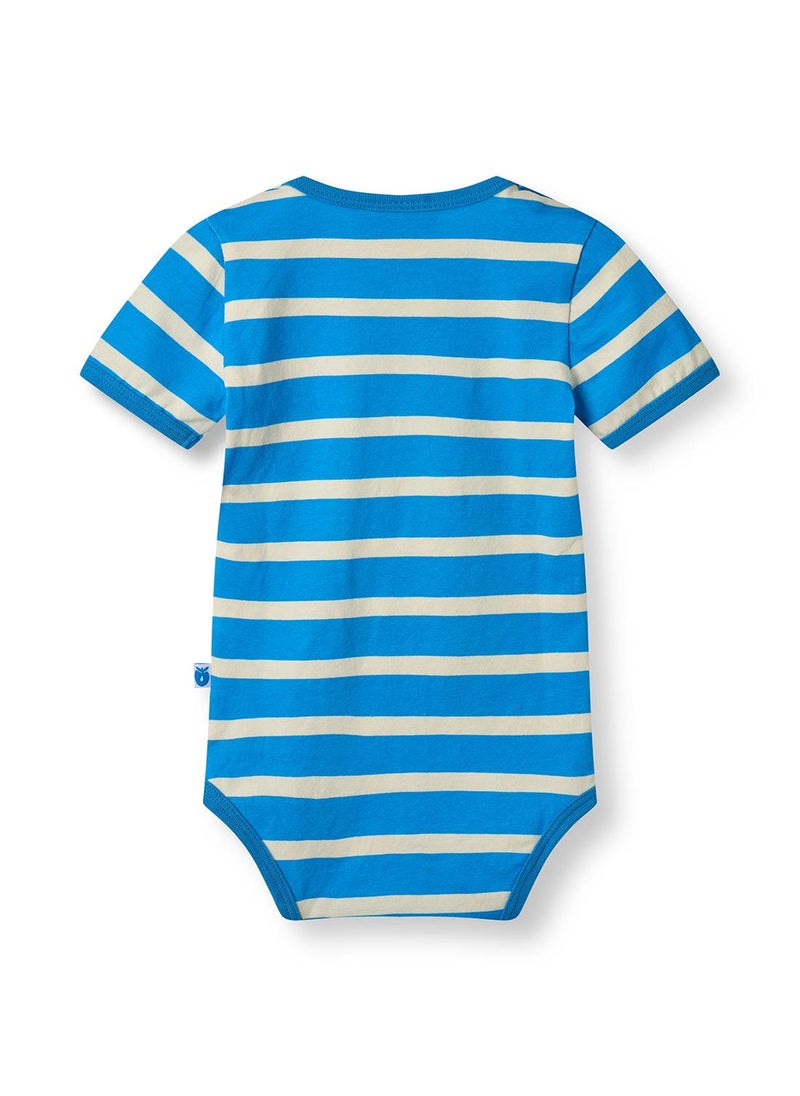 Short-sleeved baby body with sea turtle