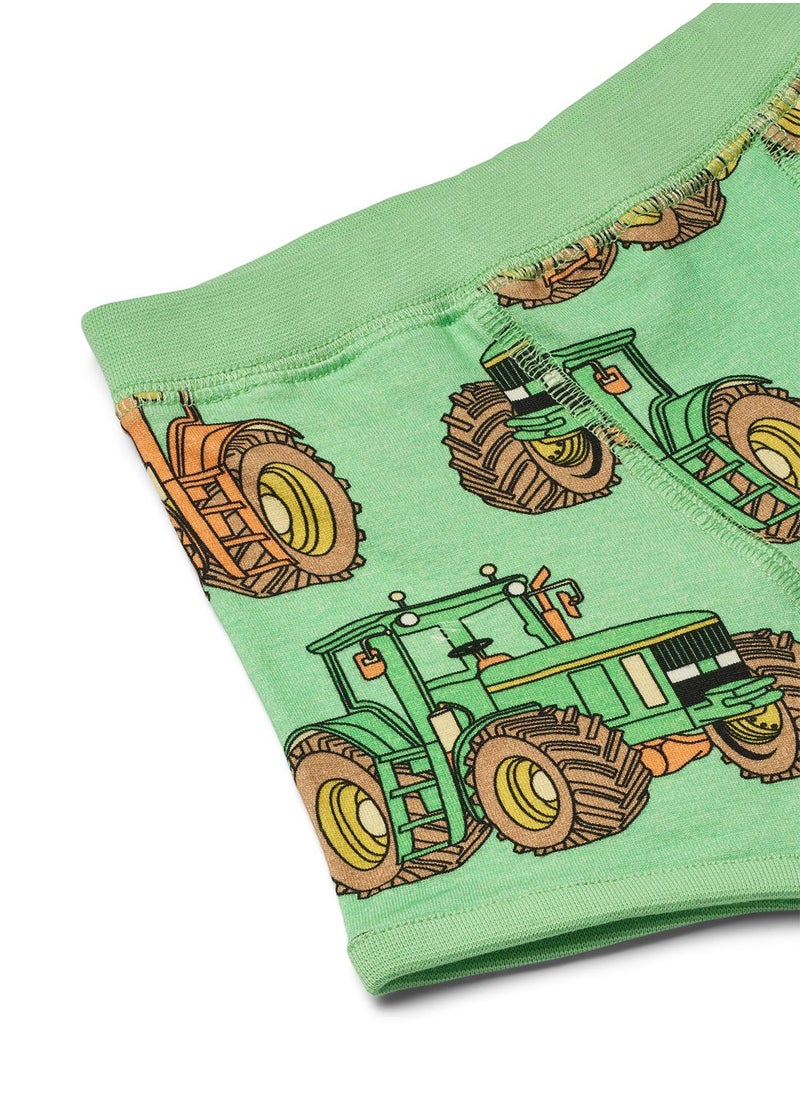 Underwear set with tractors