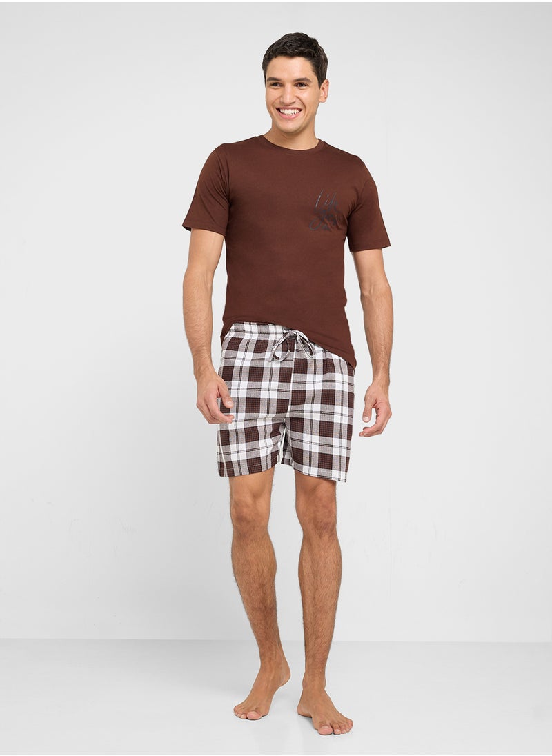 Nightwear T-Shirt & Shorts Sets