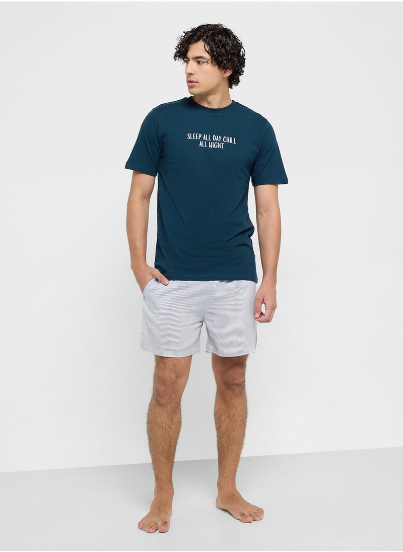 Nightwear T-Shirt & Shorts Sets