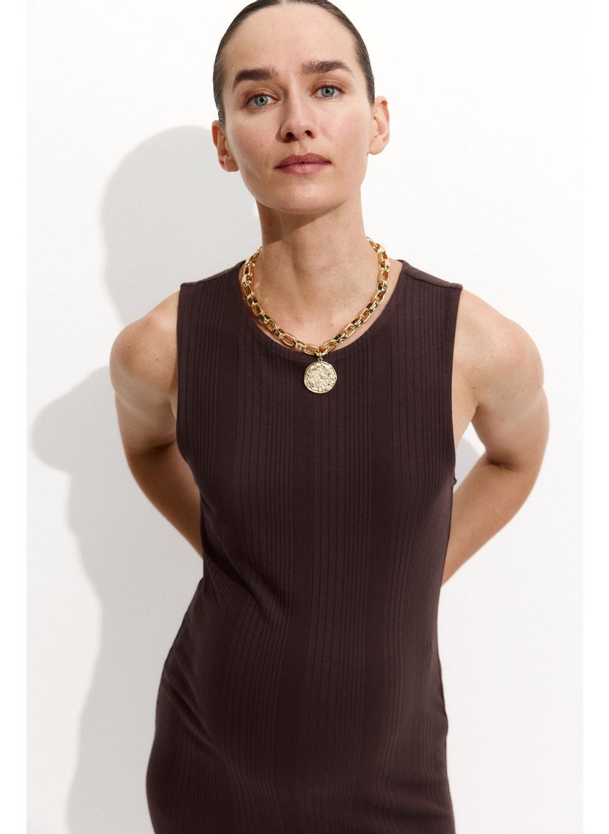 Mama Ribbed Viscose Dress