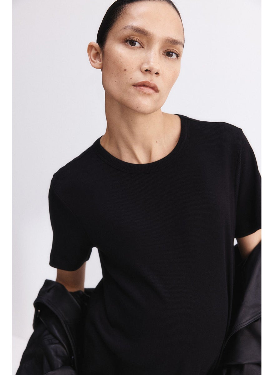 Mama Ribbed T-Shirt Dress
