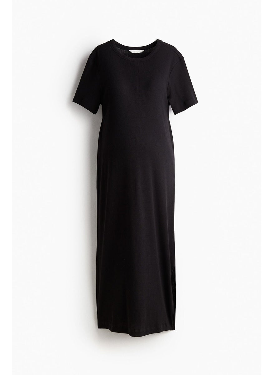 Mama Ribbed T-Shirt Dress