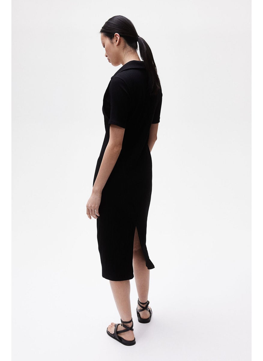 Mama Collared Nursing Dress