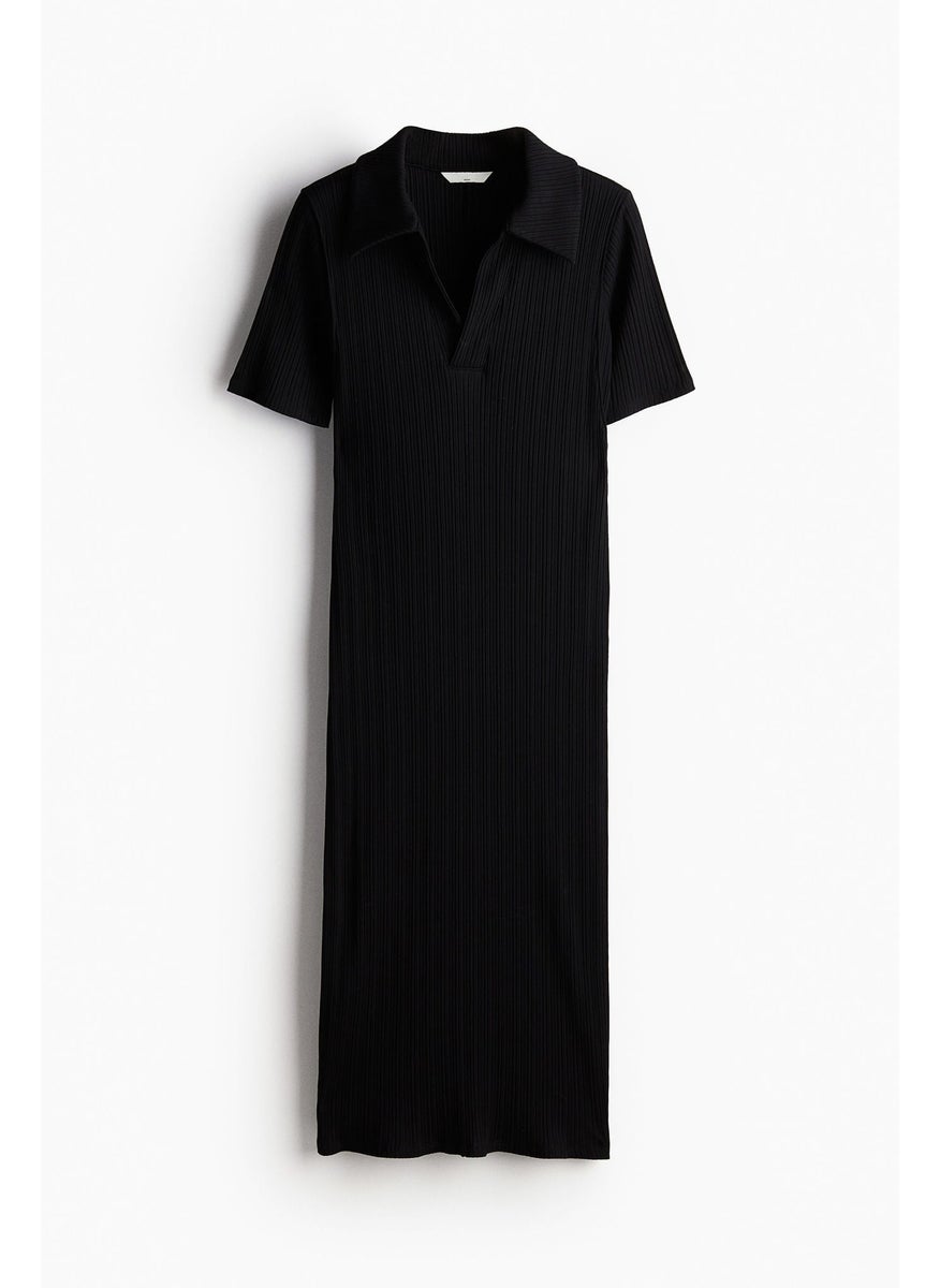 Mama Collared Nursing Dress