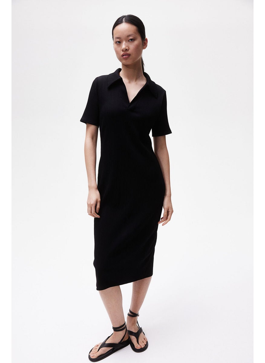 Mama Collared Nursing Dress