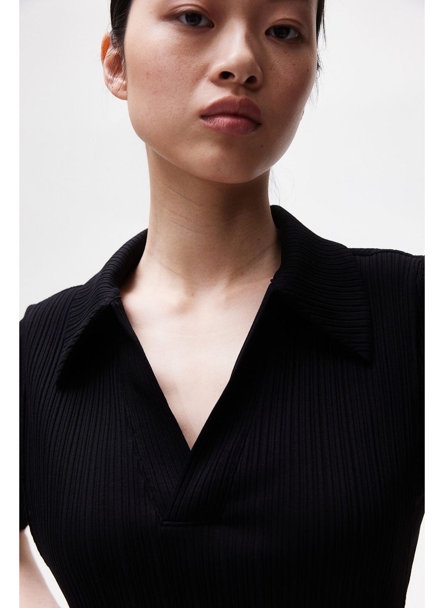 Mama Collared Nursing Dress