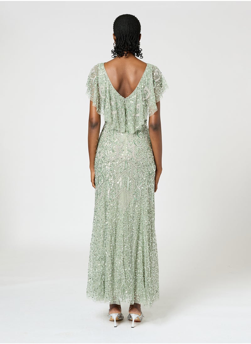 Remi Embellished Sequin Maxi Dress