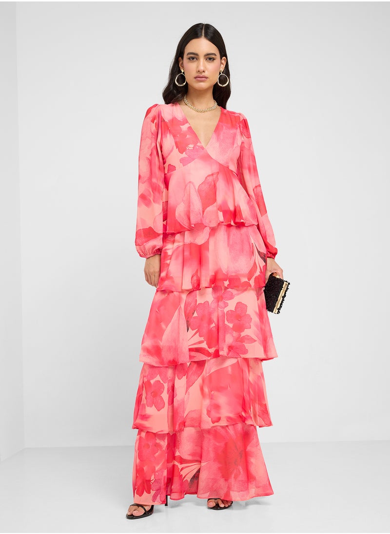 Ashton Ruffle Maxi Dress