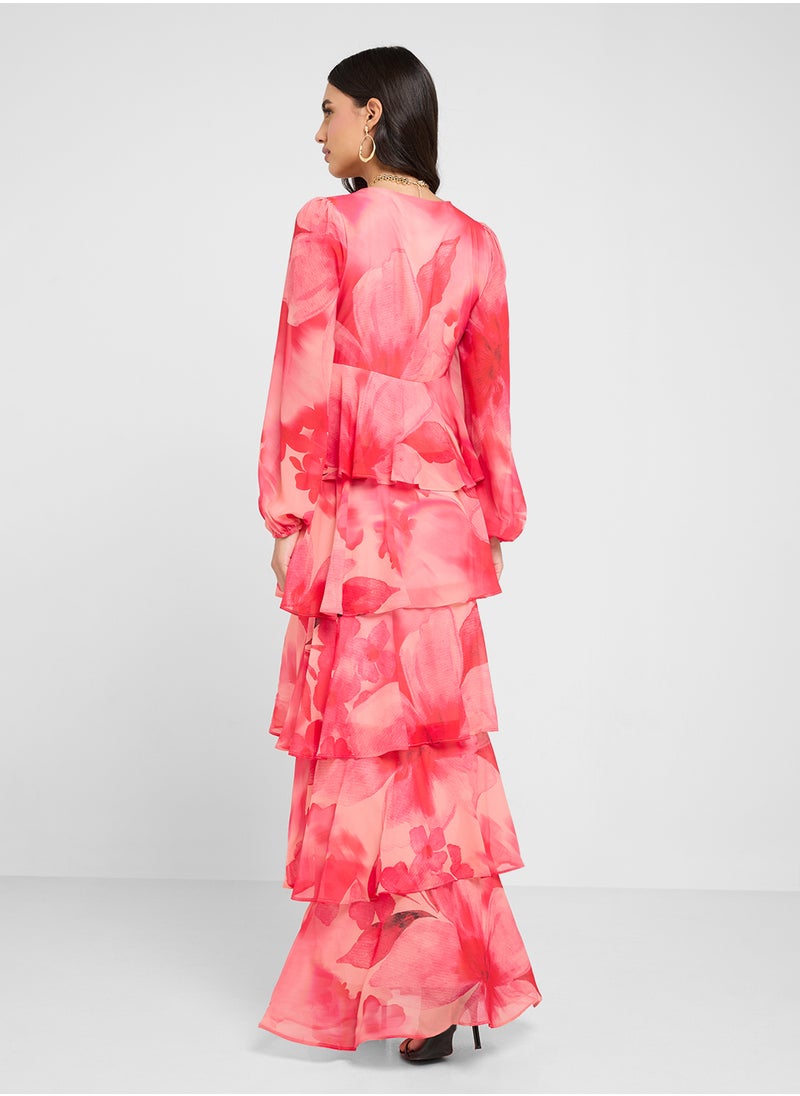 Ashton Ruffle Maxi Dress