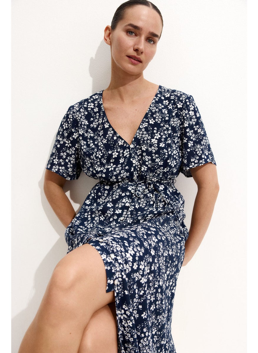 Mama Before & After Tie-Belt Dress
