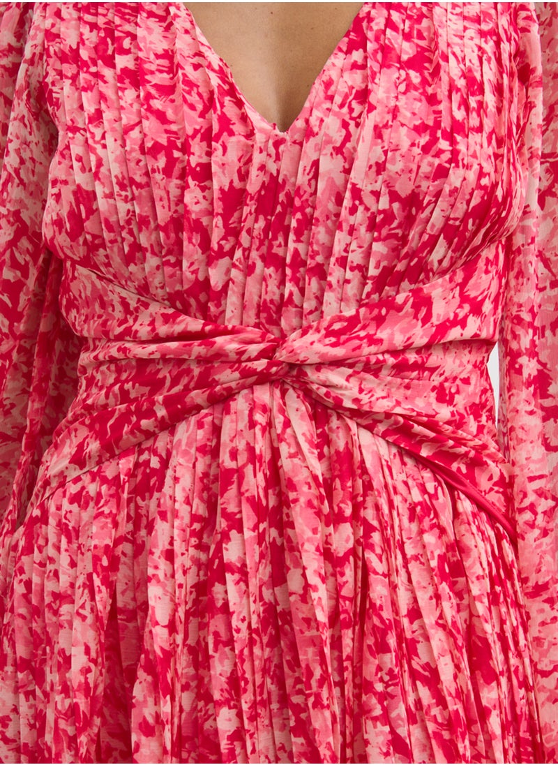 Jade Pleated Midaxi Dress