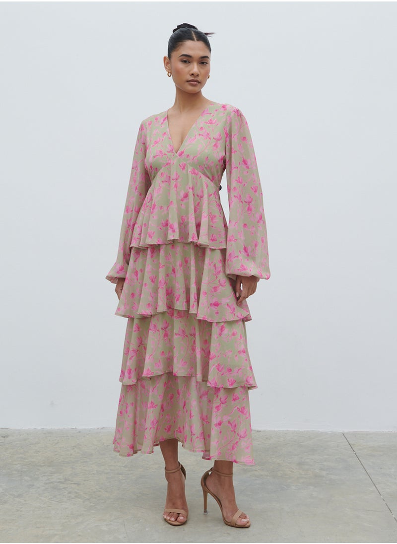 Ashton Midaxi Ruffle Dress