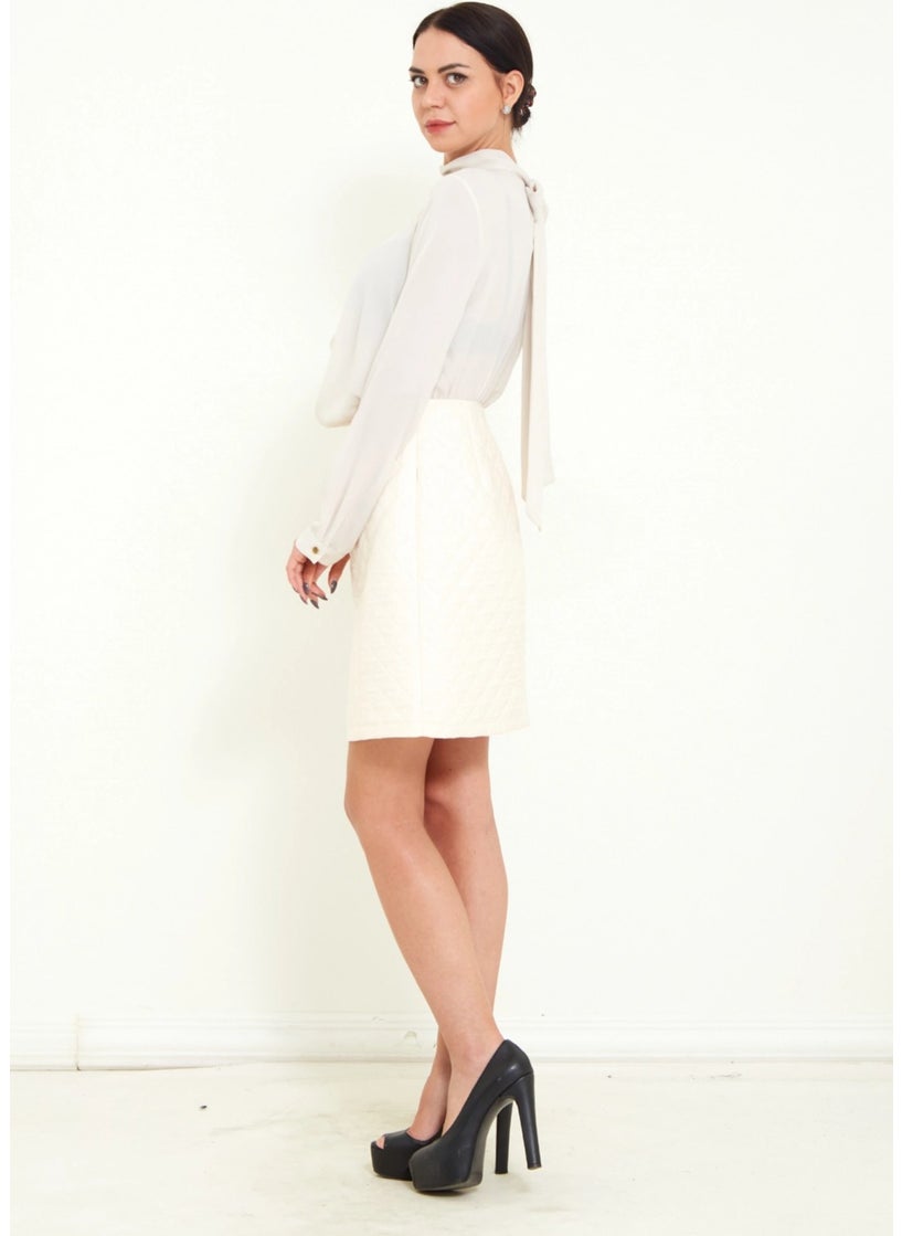 Women's Mini Size Special Design Long Sleeve Dress