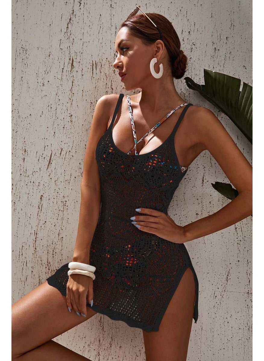 Knitted Cotton Special Design Pareo Beach Dress