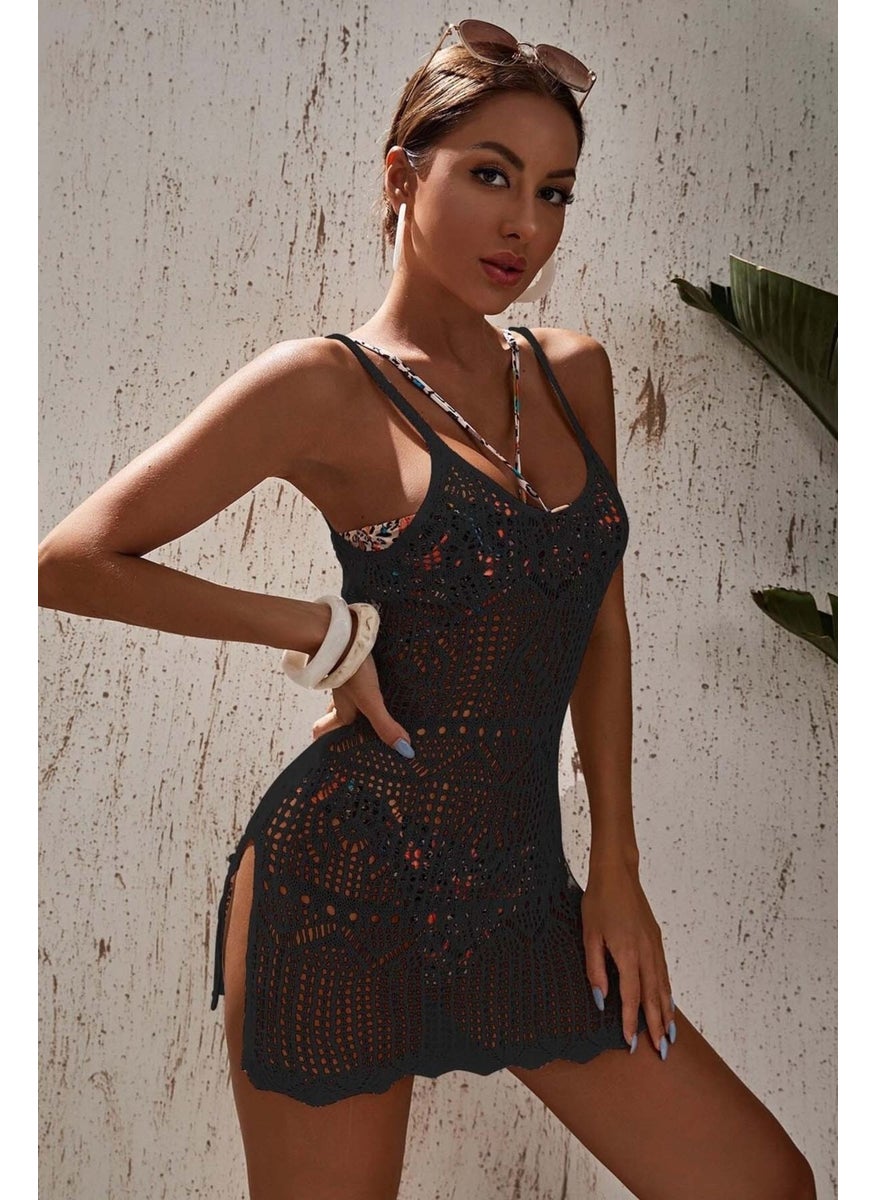 Knitted Cotton Special Design Pareo Beach Dress