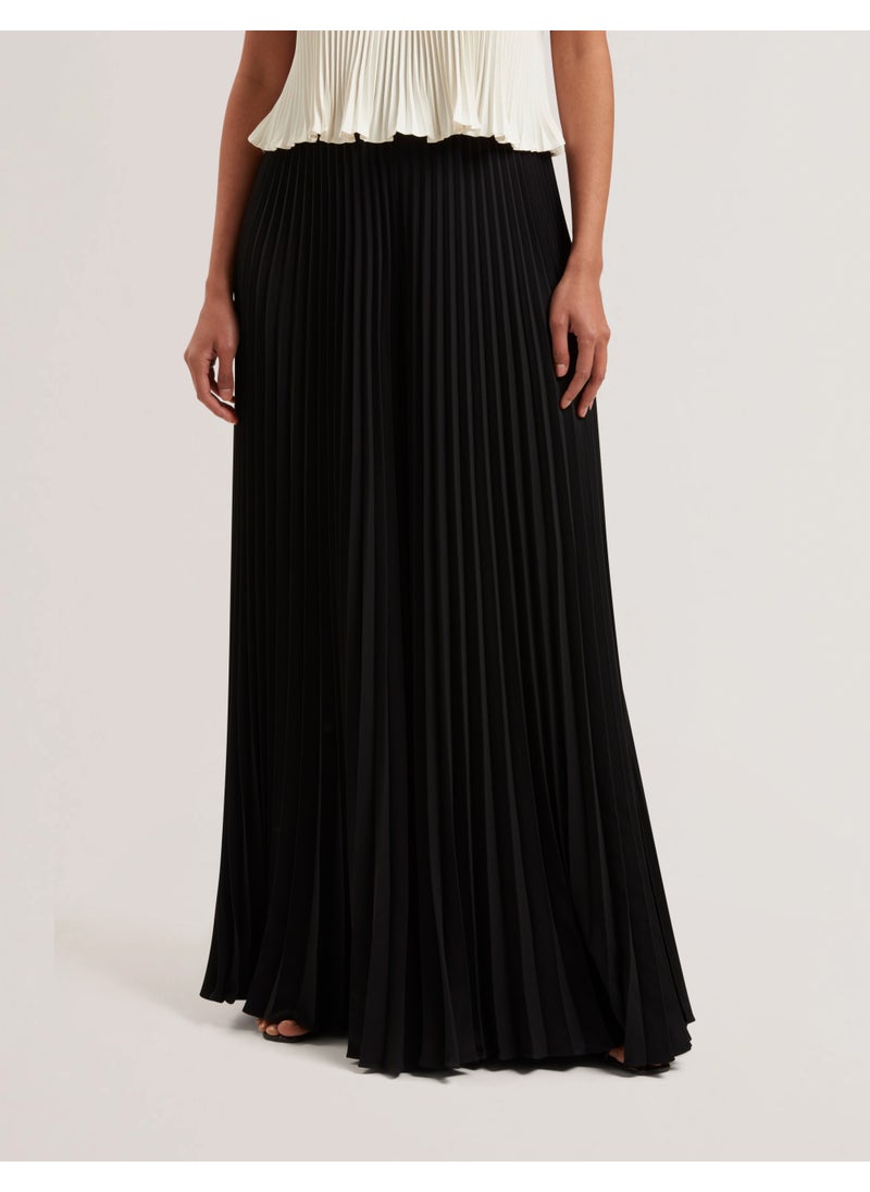 Pleated Wide Leg Pants