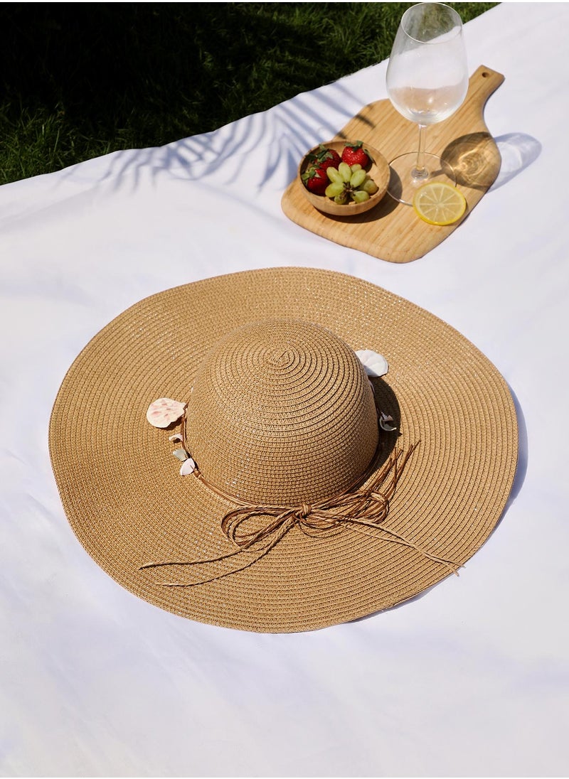 Women's Bahama Sun Hat - Tan Brown