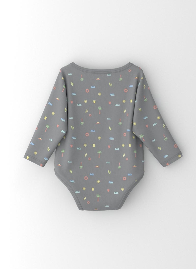 Nautinati Infants' Cotton Pack of 2 Ocean Print Bodysuit