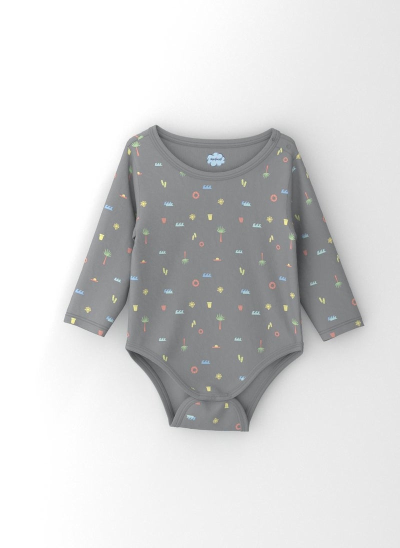 Nautinati Infants' Cotton Pack of 2 Ocean Print Bodysuit