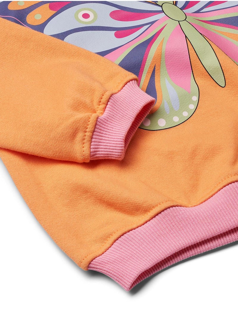 Sweatshirt with butterfly