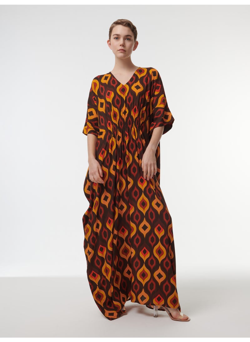 Ikat Printed Kaftan