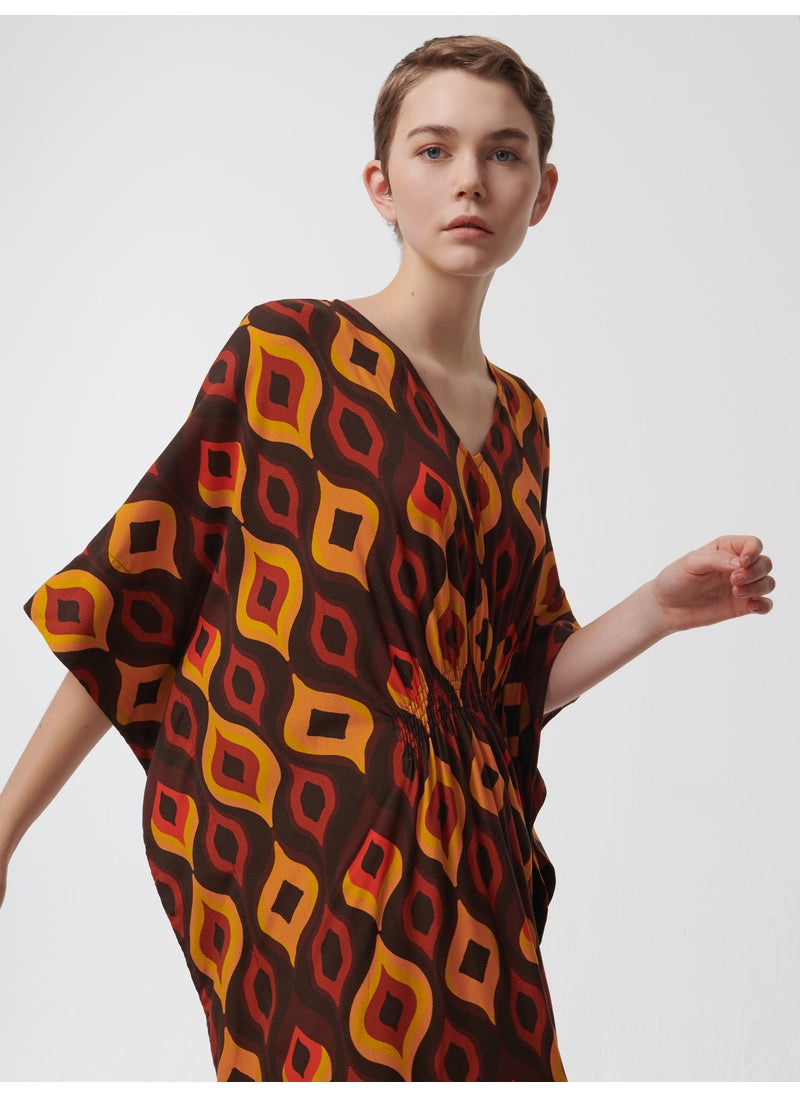 Ikat Printed Kaftan