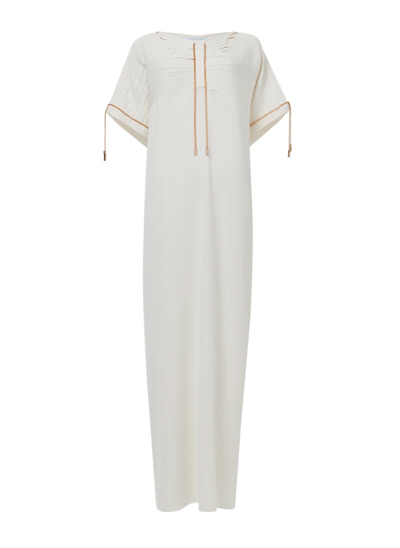 Cut-Out Neck Knit Kaftan