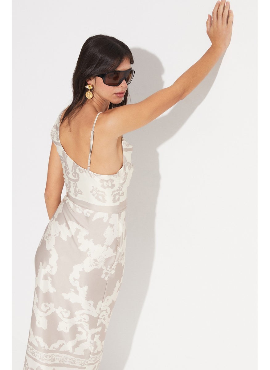 Patterned Degaje Strap Dress