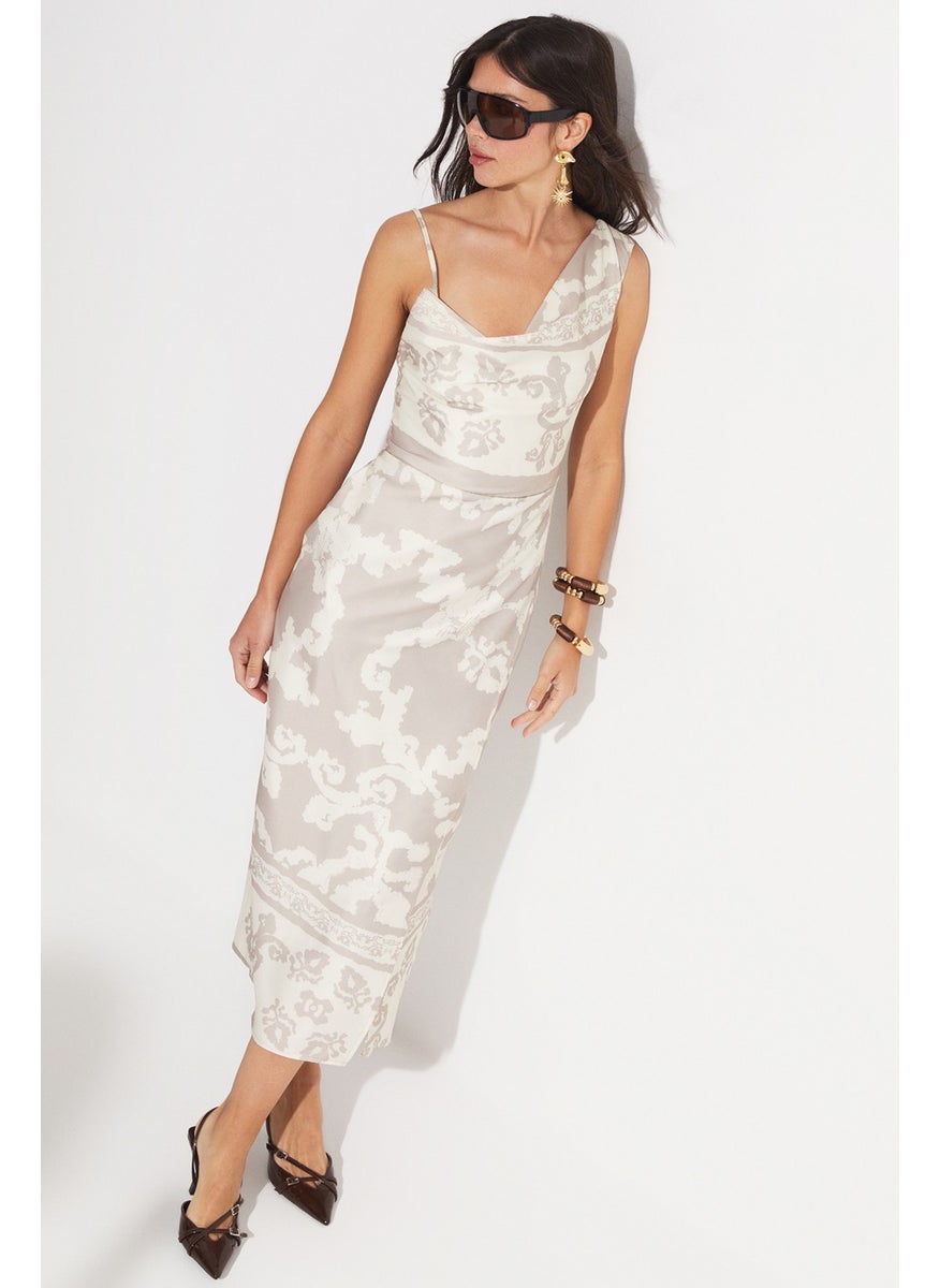 Patterned Degaje Strap Dress