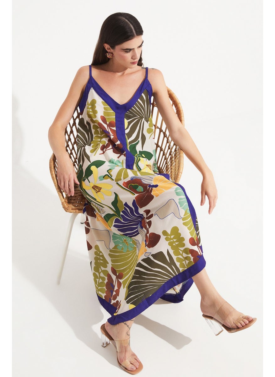 Women's Patterned Suspender Dress