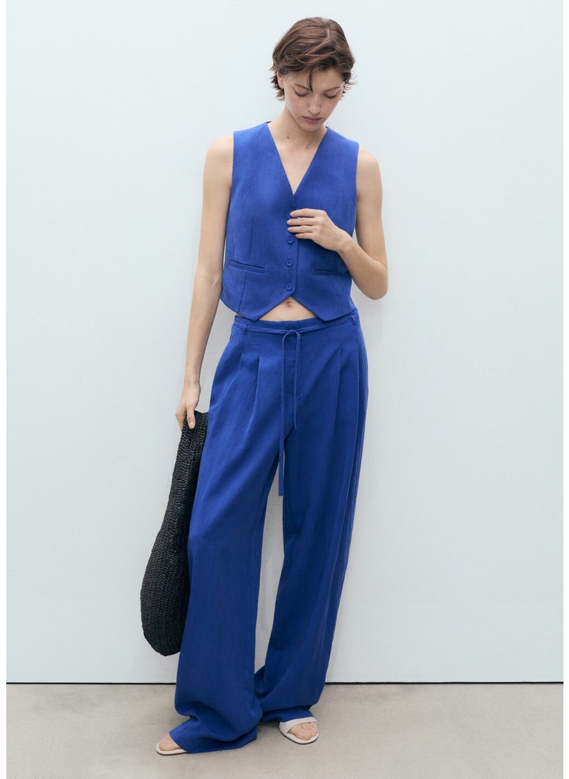 Straight Lyocell Suit Waistcoat