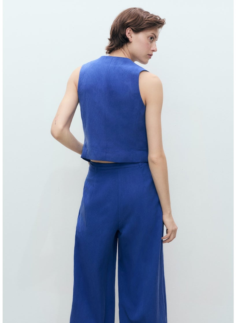 Straight Lyocell Suit Waistcoat